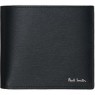 Paul Smith Black 'Artist Stripe' Interior Wallet