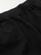Stone Island - Tapered Logo-Appliquéd Cotton-Jersey Sweatpants - Black