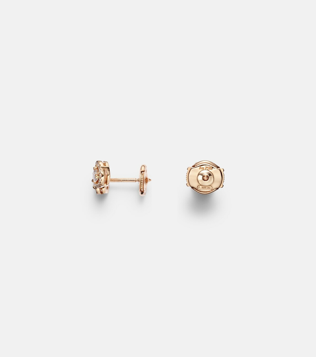 Messika My Twin 1+2 18kt rose gold earrings with diamonds