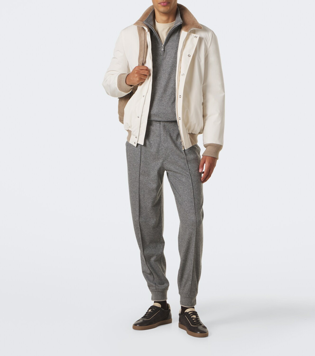 Brunello Cucinelli Cashmere half-zip sweater
