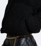 Moncler Almee lamé down jacket