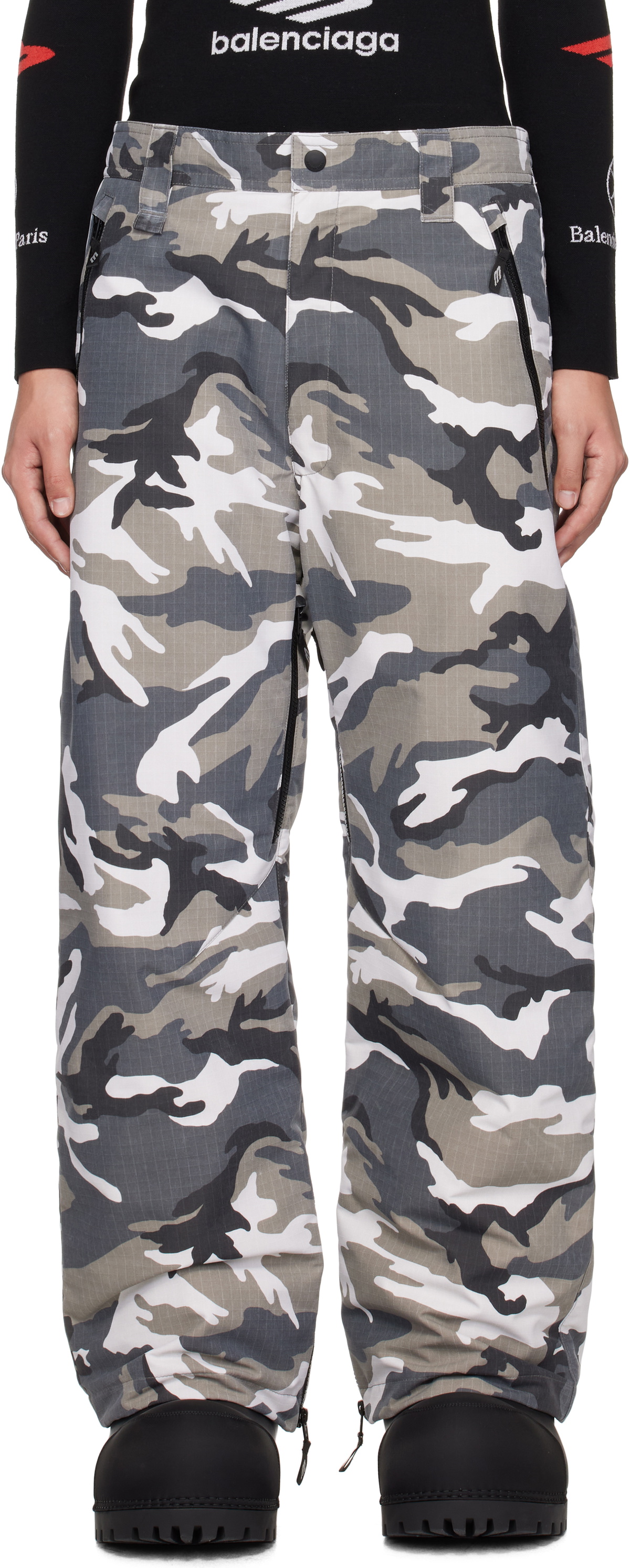 BALENCIAGA Ski Straight Pants CAMO 24FW Balenciaga | Trousers Grey 