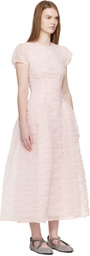 Cecilie Bahnsen Pink CBcleopatra Midi Dress