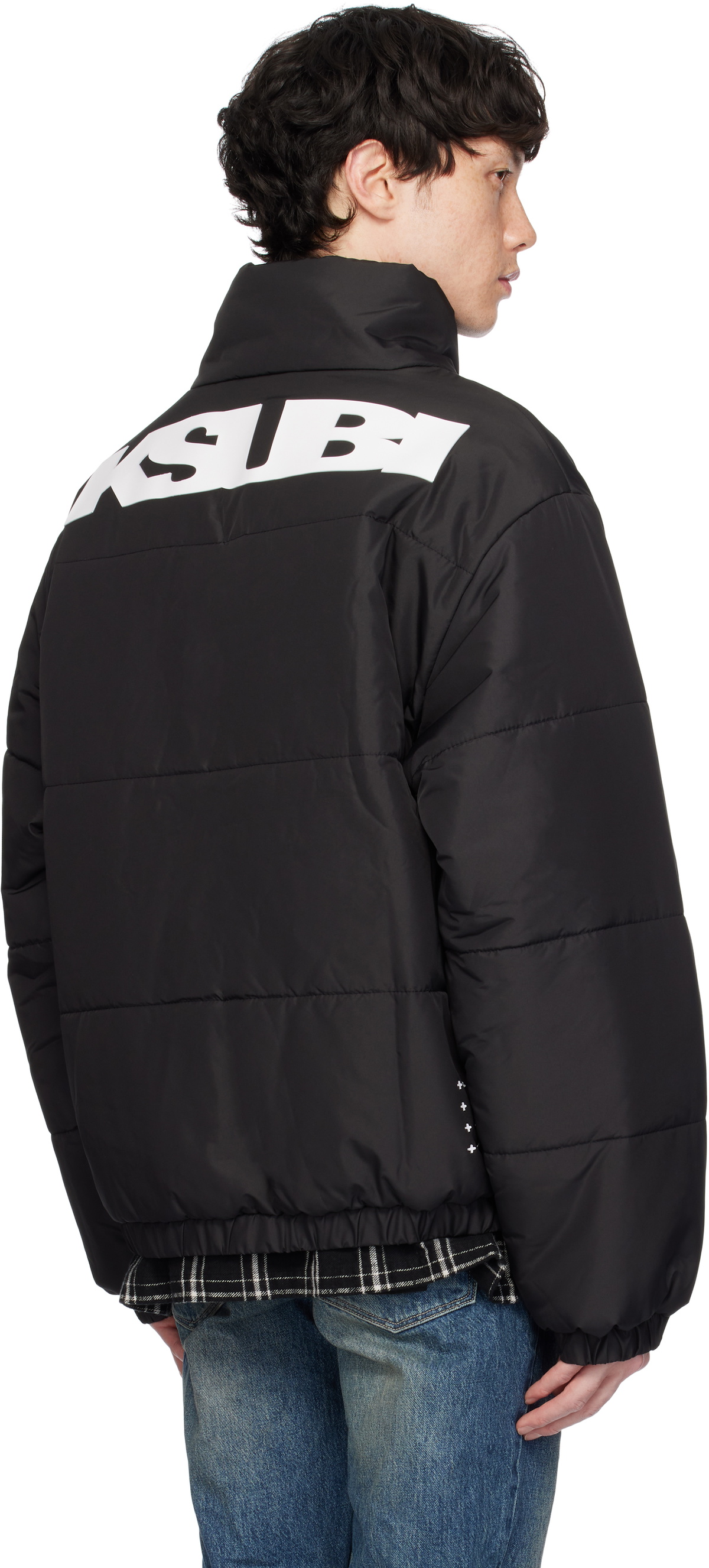 Ksubi Black Sott Puffer Reversible Jacket