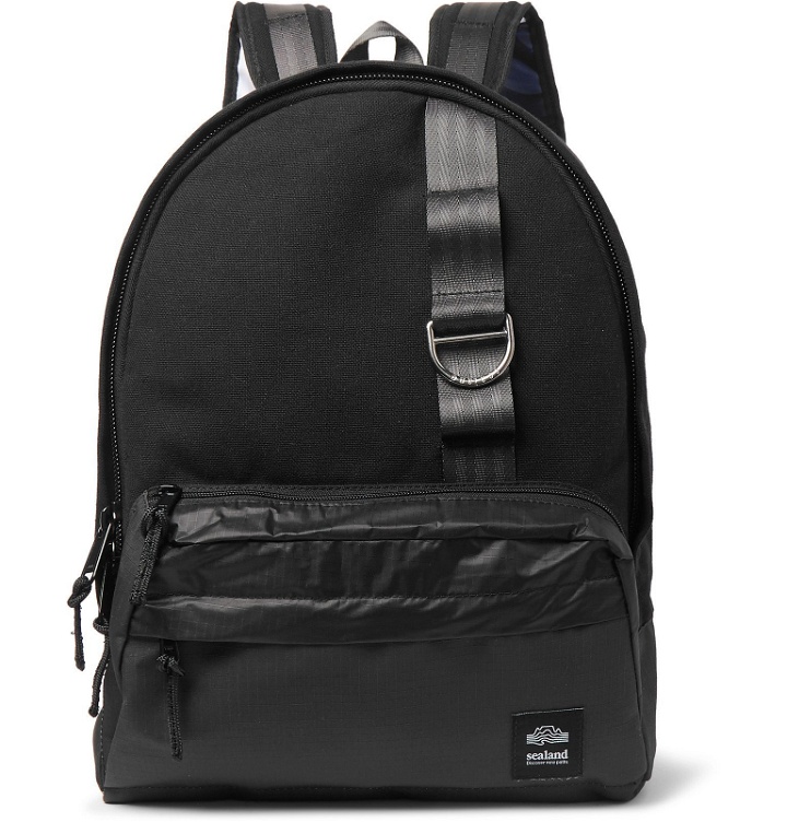Photo: Sealand Gear - Tombie Cotton-Canvas, Ripstop and Spinnaker Backpack - Black