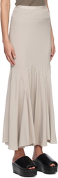 Rick Owens Off-White Divine Bias Maxi Skirt