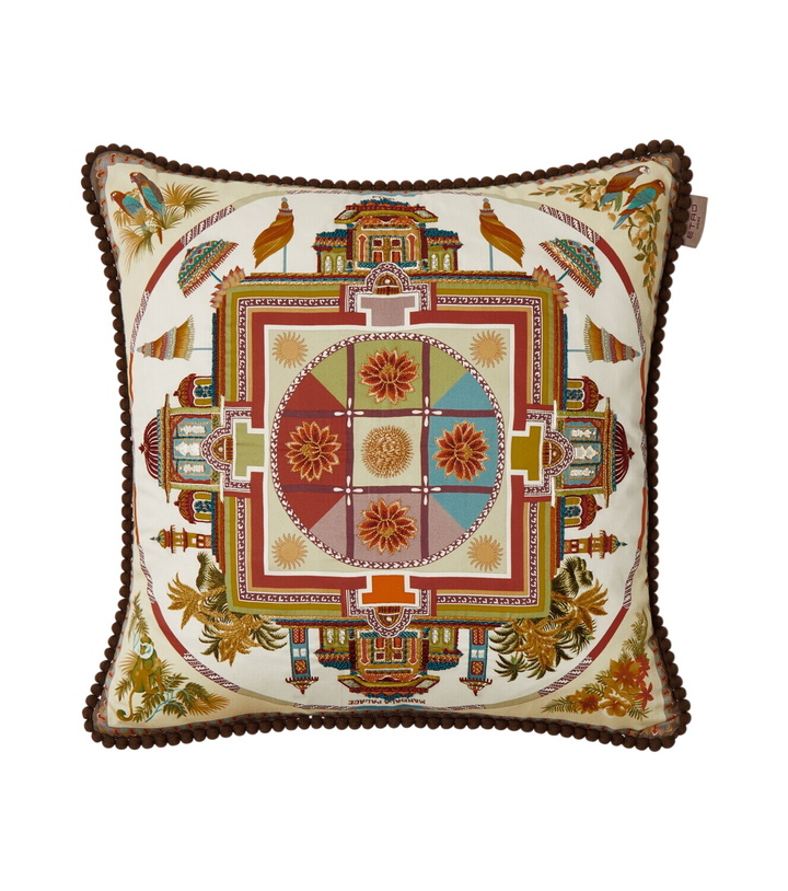Photo: Etro Embroidered cotton cushion