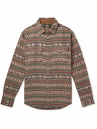 RRL - Cotton-Jacquard Shirt - Brown