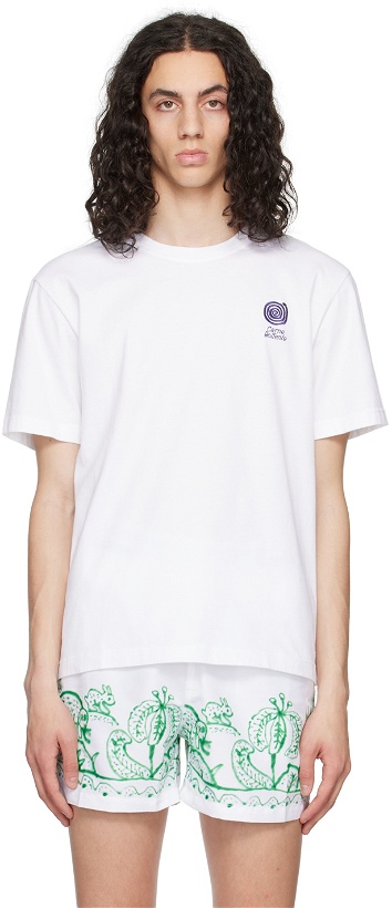 Photo: Carne Bollente White Embroidered T-Shirt
