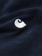 Carhartt WIP - Madison Button-Down Collar Logo-Embroidered Cotton-Corduroy Shirt - Blue