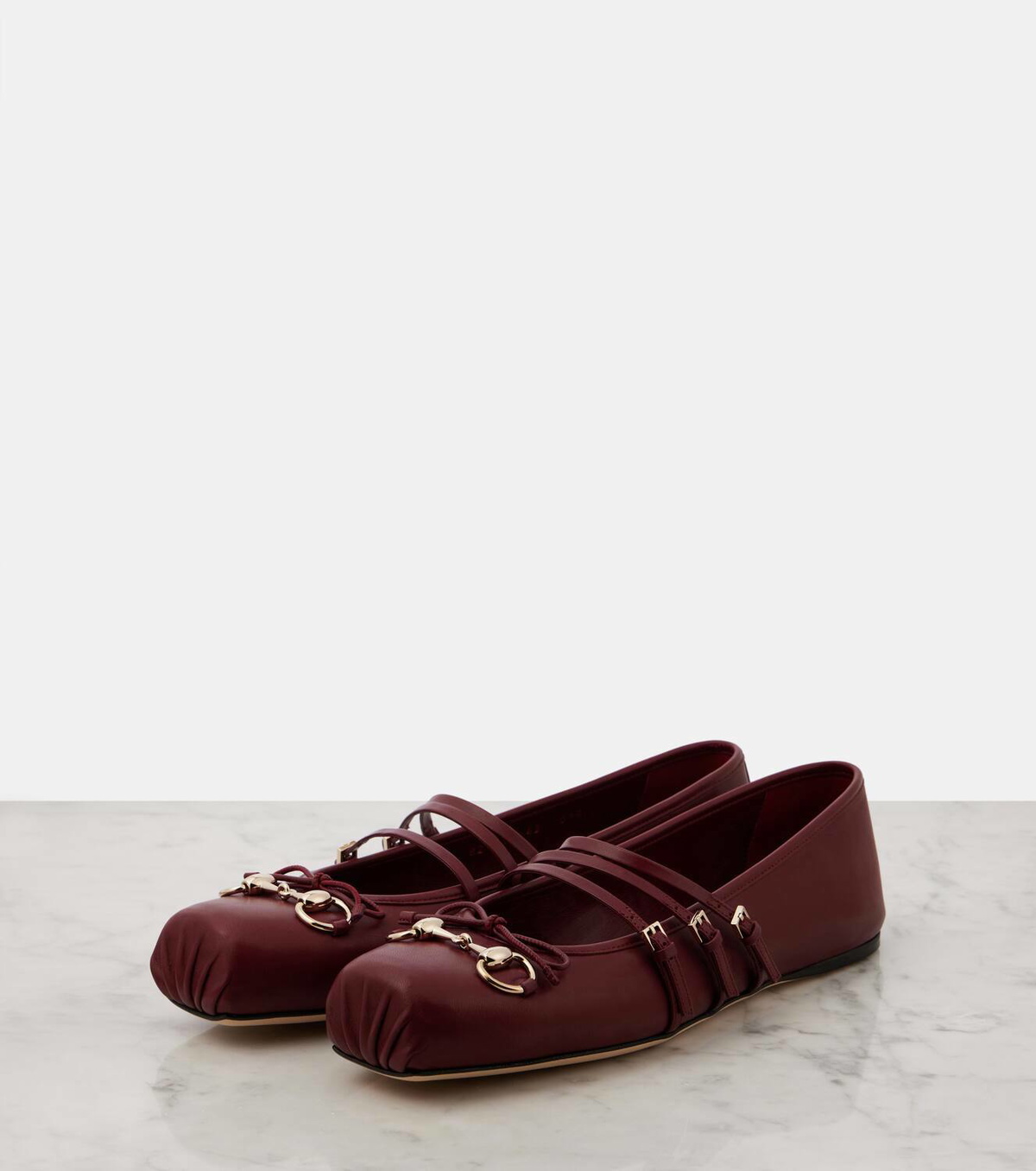 バレエシューズ GUCCI GUCCI HORSEBIT BALLETS Women's Gucci Horsebit ballet flat in beige and dark brown