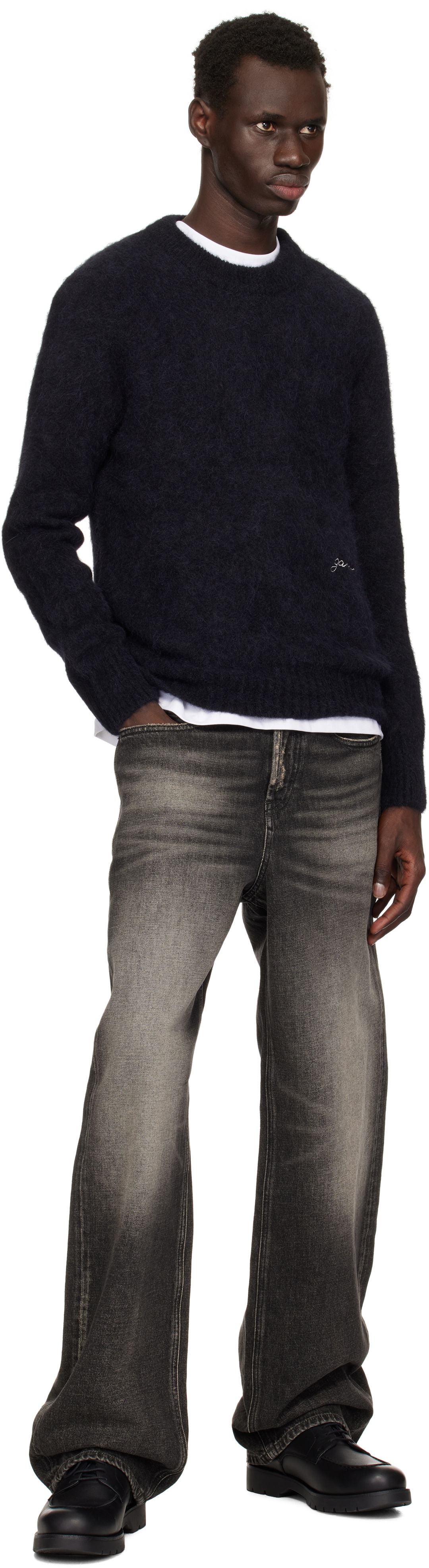 GANNI Black Knit Sweater