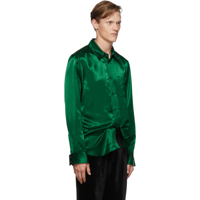 Sies Marjan Green Sander Satin Shirt Sies Marjan