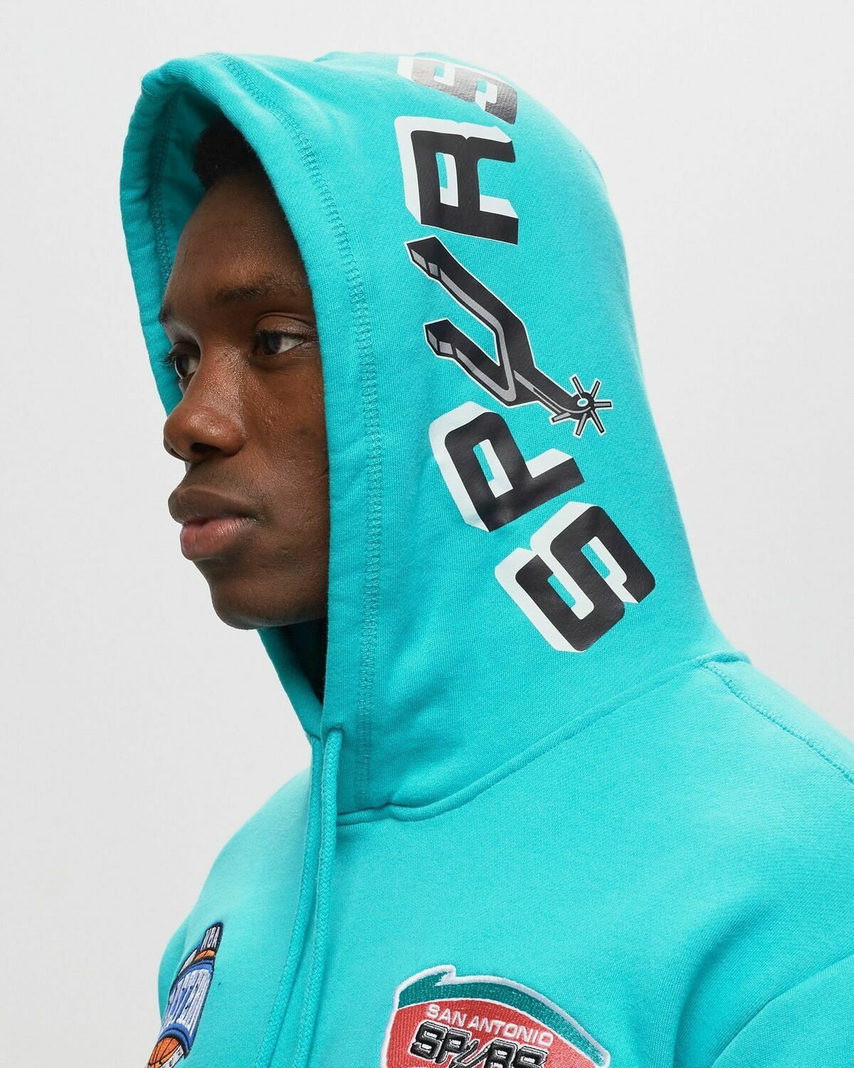Mitchell & Ness Nba M&N City Collection Fleece Hoodie Spurs Green - Mens - Hoodies/Team Sweats