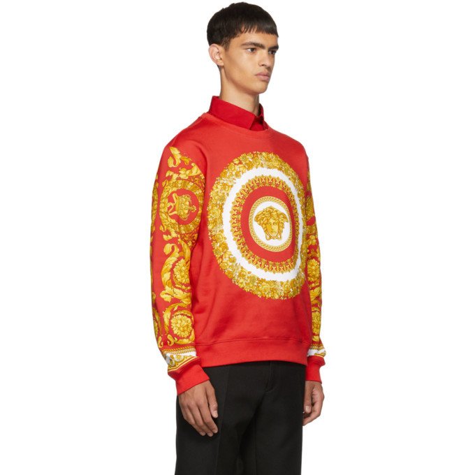 Versace hot sale red sweatshirt