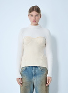 Jean Paul Gaultier Ribbed Wool Sweater