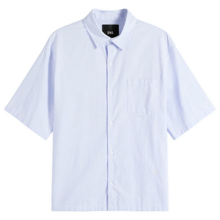Photo: END. Men's Hang Shirt in Sky Blue