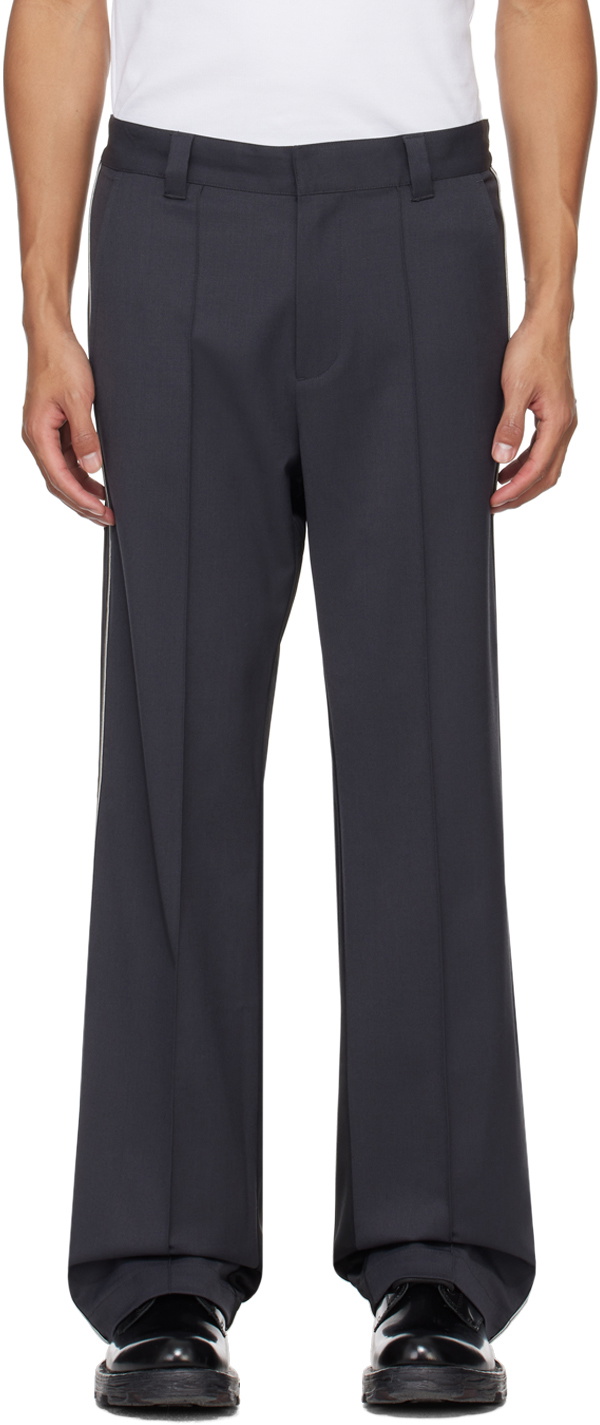 Diesel Gray & Black P-Devlin Trousers Diesel