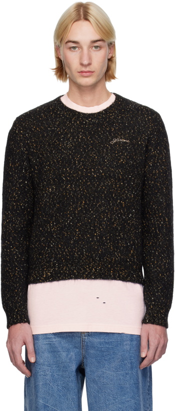 Photo: GANNI Black Alpaca & Organic Cotton Sweater