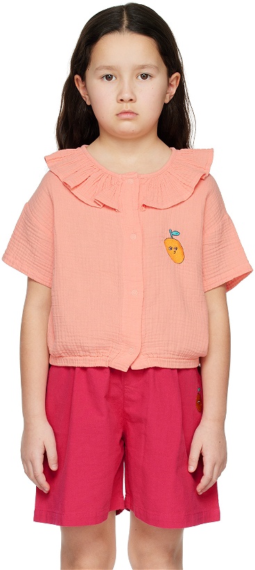 Photo: The Campamento Kids Pink Embroidered Shirt
