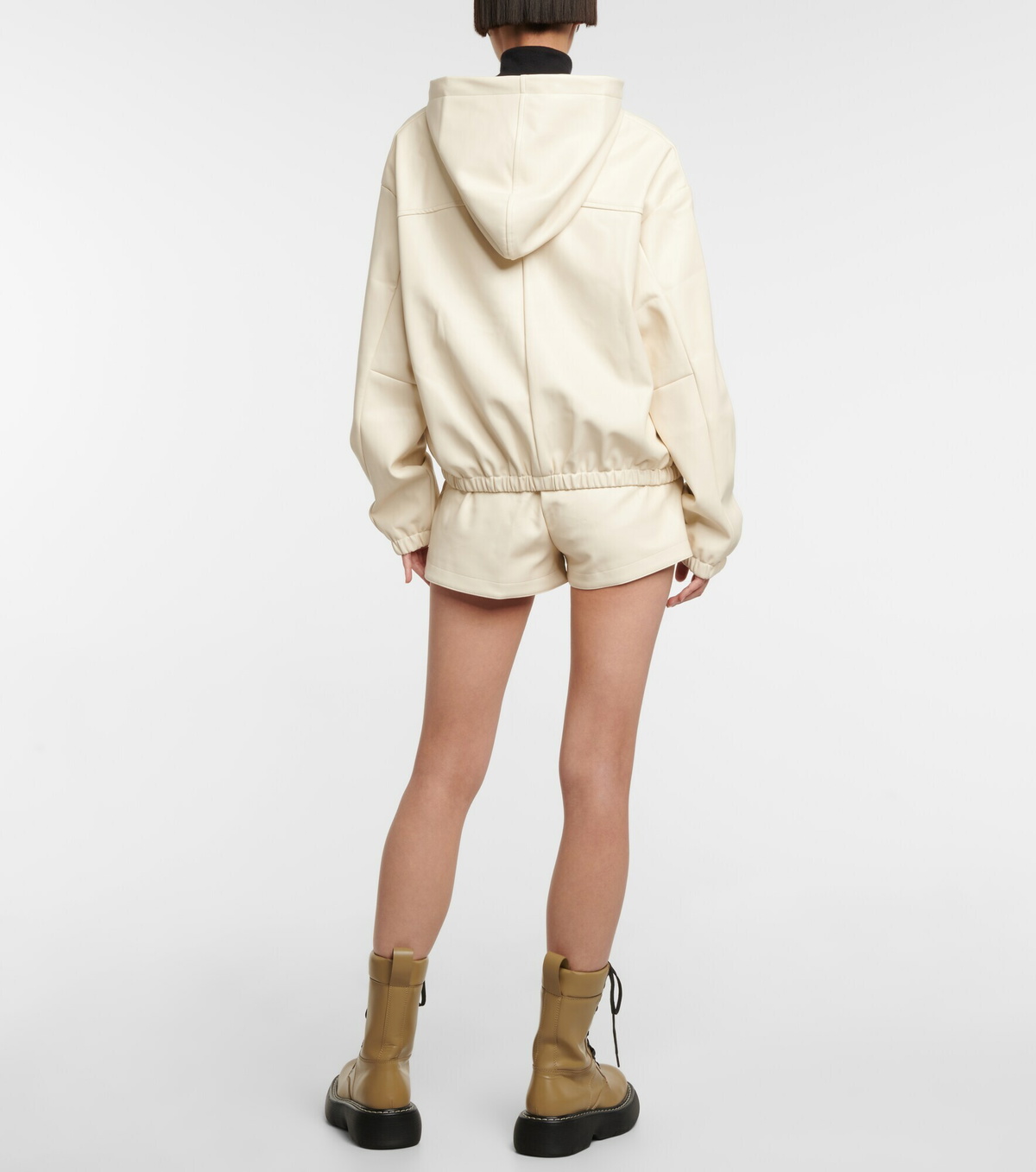 The Frankie Shop - Agata faux leather hoodie