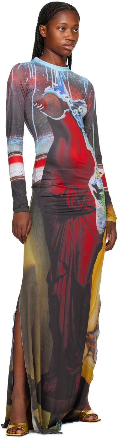 Feben Multicolor Scales Maxi Dress