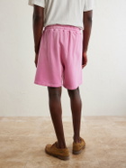 Cherry Los Angeles - Logo-Embroidered Cotton Shorts - Pink