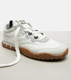 Miu Miu Tyre suede-trimmed sneakers