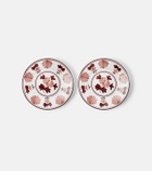 Cabana Blossom set of 2 ceramic dessert plates
