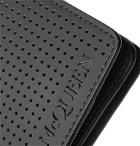 Alexander McQueen - Perforated Leather Cardholder - Black