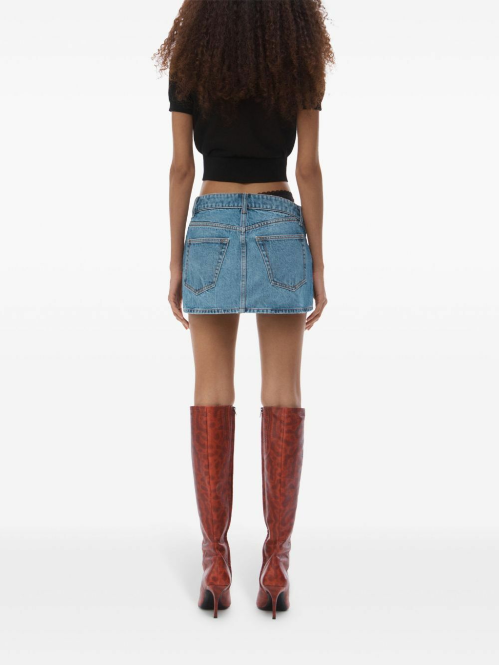 ミニスカート Alexander Wang SKIRT alexanderwang アレキサンダーワング コットン デコンストラク