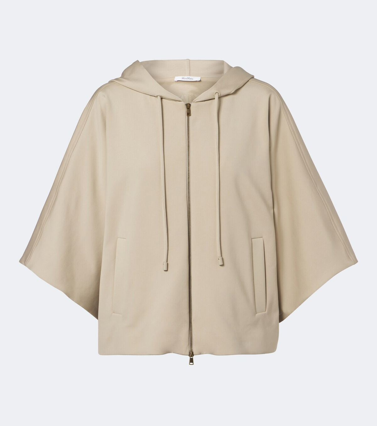 Max Mara Caped zip-up hoodie