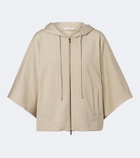 Max Mara Caped zip-up hoodie