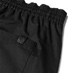 Bottega Veneta - Wide-Leg Cotton-Blend Twill Drawstring Shorts - Black