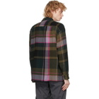 tss Green and Pink Round Flap Pocket Baggy Shirt