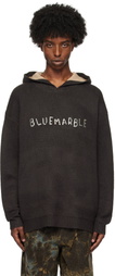 BLUEMARBLE Brown Embroidered Knitted Hoodie