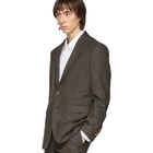 Burberry SSENSE Exclusive Brown Wool Check Suit