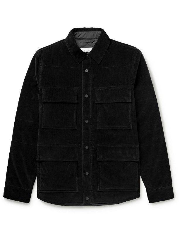Photo: Aztech Mountain - Zaugg Panelled Cotton-Blend Corduroy and Quilted Ski Shirt - Black
