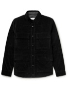 Aztech Mountain - Zaugg Panelled Cotton-Blend Corduroy and Quilted Ski Shirt - Black