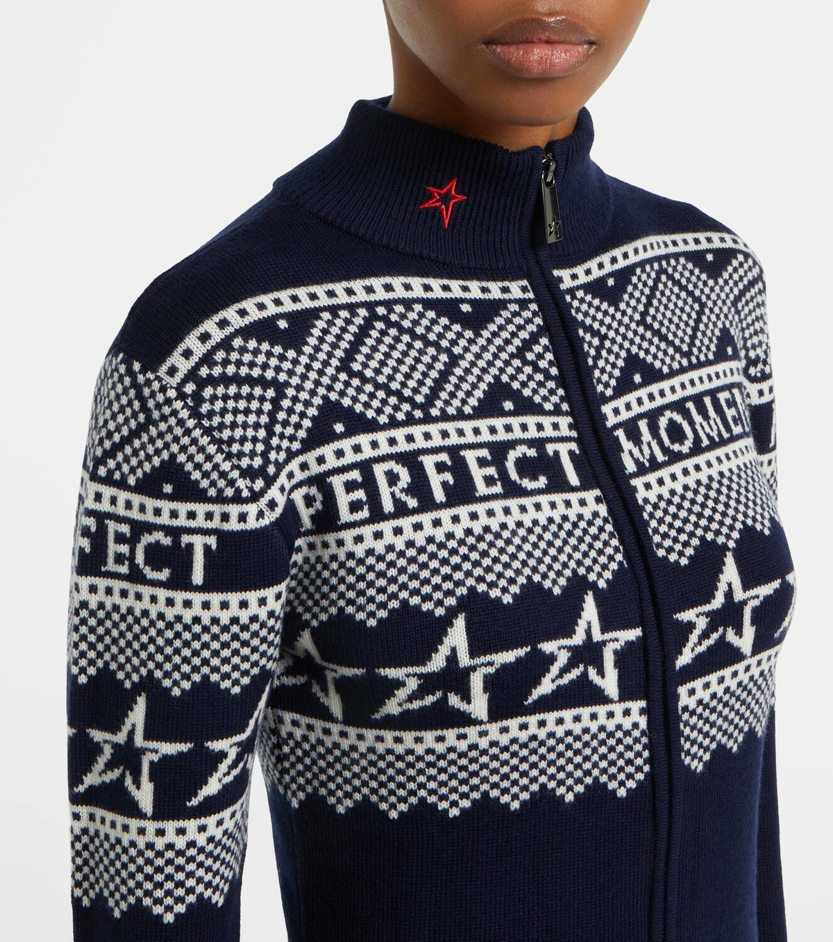 Perfect Moment Wool intarsia bodysuit