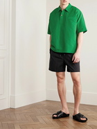 Auralee - Linen and Cotton-Blend Polo Shirt - Green