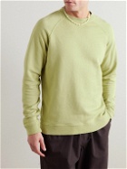 Folk - Rivet Garment-Dyed Cotton-Blend Jersey Sweatshirt - Green