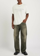 Cole Buxton Paris Texas Printed Cotton T-shirt White