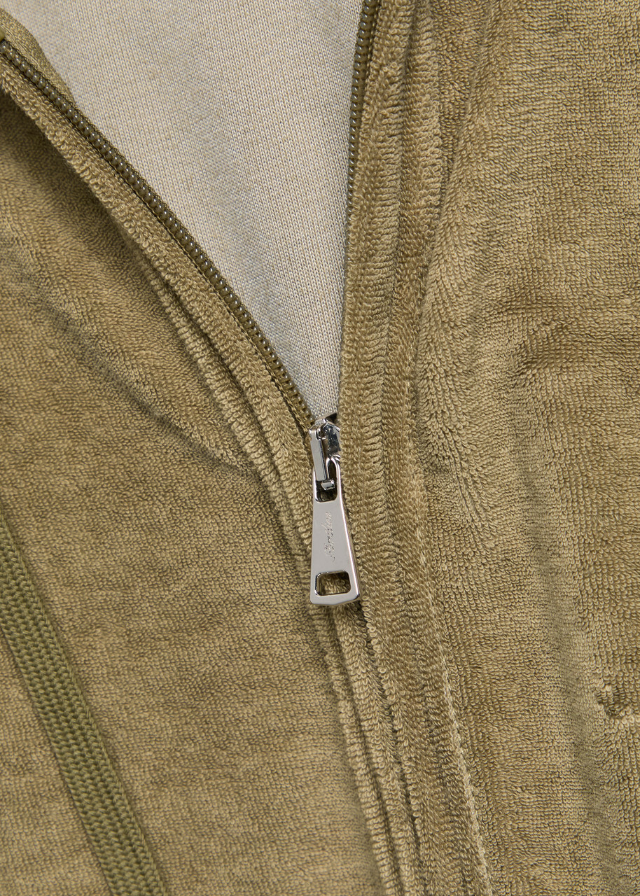 Aurélien Hooded Terry Jumper Khaki