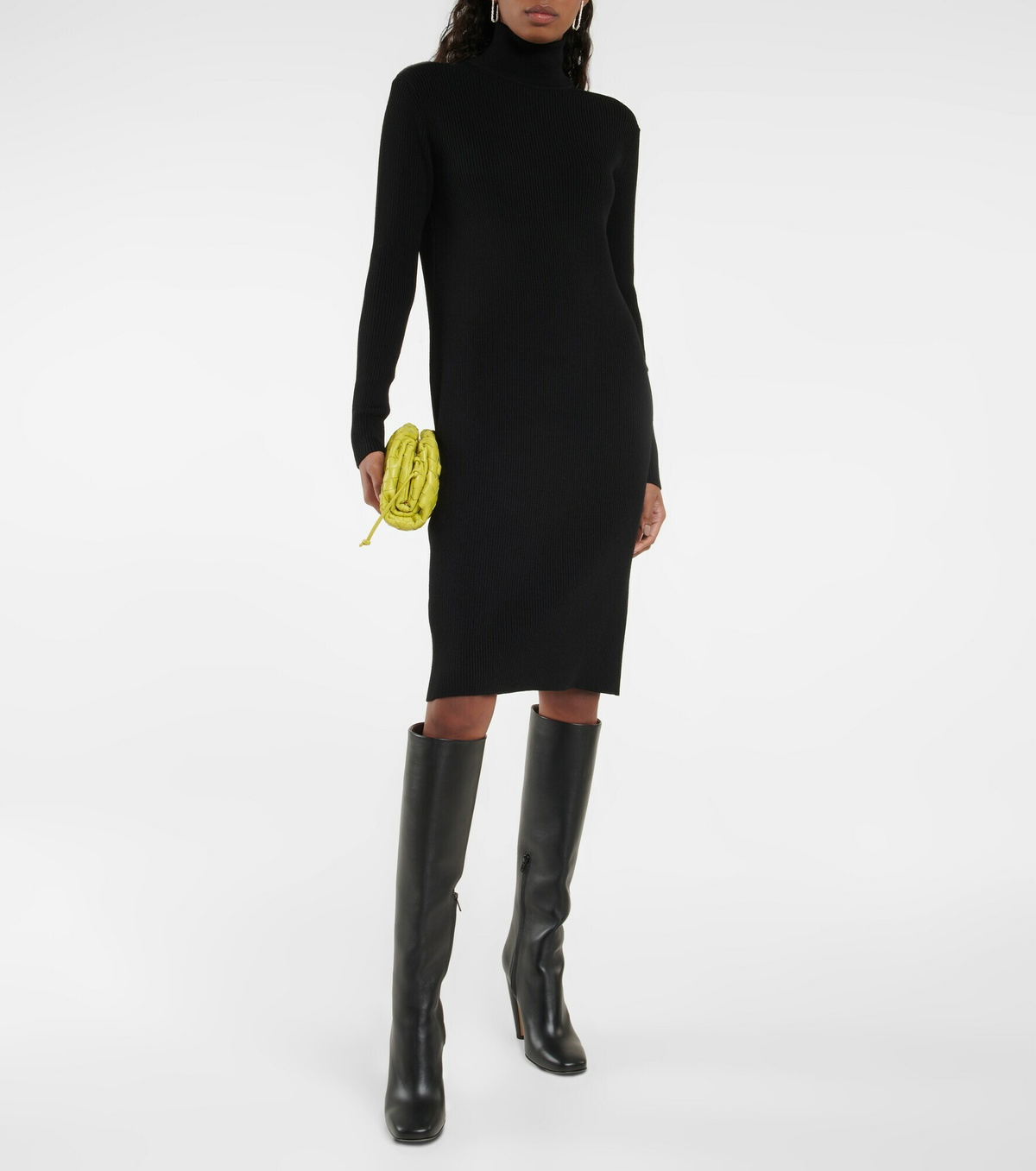 Bottega Veneta - Turtleneck wool-blend sweater dress Bottega Veneta