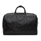 Gucci Black Gucci Signature Weekender Duffle Bag