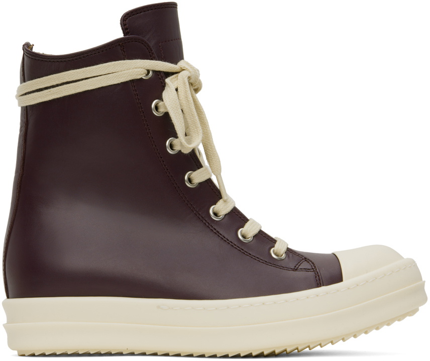 Rick Owens Purple High Sneakers Rick Owens