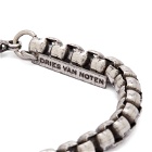 Dries Van Noten Men's Mixed Metal Chain Bracelet in Silver/Brass