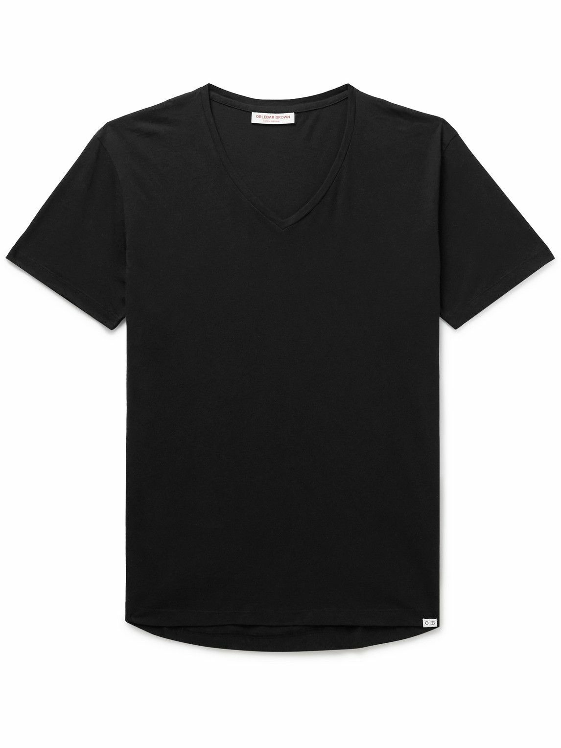 Orlebar Brown - OB-V Slim-Fit Cotton-Jersey T-Shirt - Black Orlebar Brown