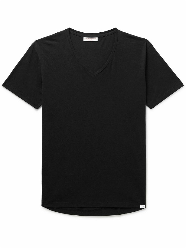 Photo: Orlebar Brown - OB-V Slim-Fit Cotton-Jersey T-Shirt - Black